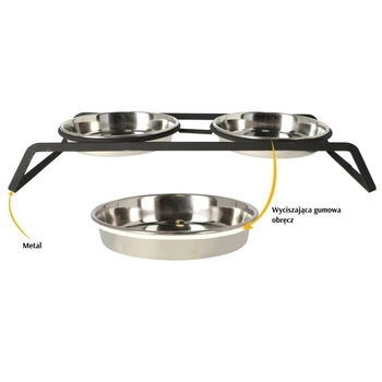 DINGO-cat kovová súprava-2x180 ml