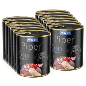 DOLINA NOTECI Piper pre psy s treskou a paradajkami 12x800g