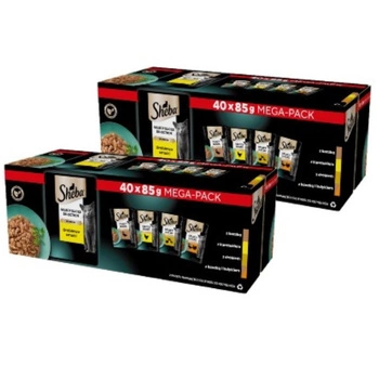 SHEBA Selection Select Slices hydinové príchute vrecúška 80x85g