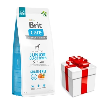 BRIT CARE Dog Grain-free Junior Large Breed Salmon 12kg + Prekvapenie Pre Vášho Psa