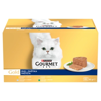 Purina Gourmet Gold krmivo pre mačky Mousse 48 x 85 g