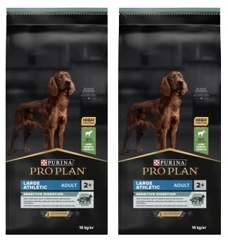 PRO PLAN Sensitive Digestion Large Athletic Krmivo pre dospelých psov bohaté na jahňacie 2x14kg