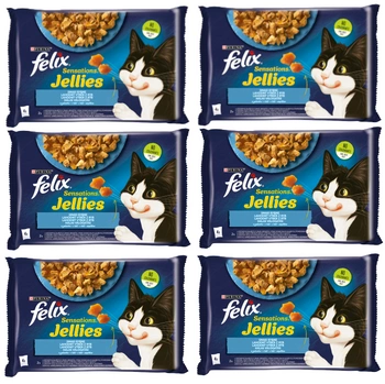 FELIX Sensations Rybie príchute v želé 12x(4x85g)