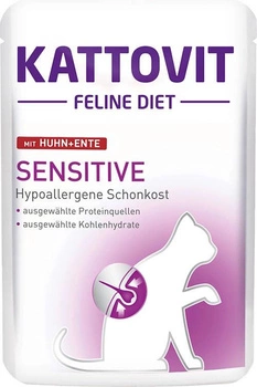 Kattovit Sensitive chicken+duck 85g vrecúško