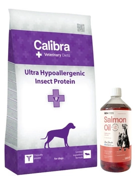 Calibra Vet Diet Dog Struvite Oxalate Management 12 kg + LAB V Lososový olej pre psov a mačky 1000ml