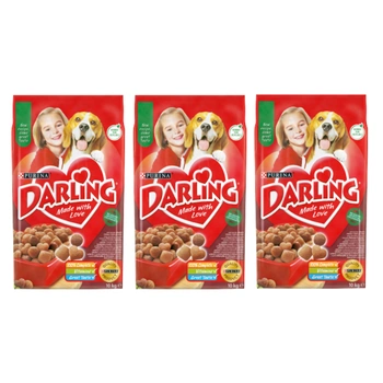 PURINA Darling s lahodnou zmesou hovädzieho a kuracieho mäsa 3x10 kg