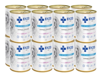 ENZO VET Hypoalergénna diéta s králikom pre psy 16x400g