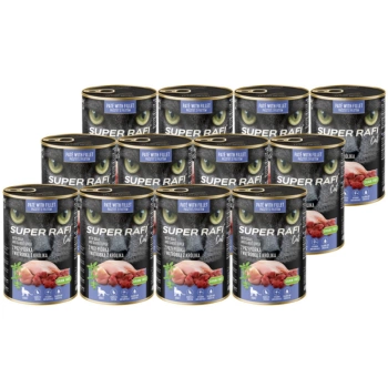DOLINA NOTECI Super Rafi Cat P&F s prepeličou a králičou pečeňou 12x400g