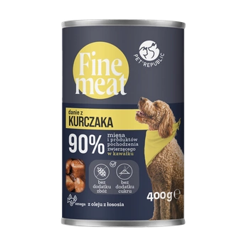 PetRepublic Fine Meat pokrm z kuracieho mäsa 400g pre psov