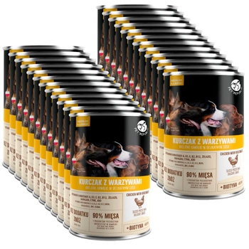 Kúsky PetRepublic v omáčke s kuracím mäsom a zeleninou 24x800g