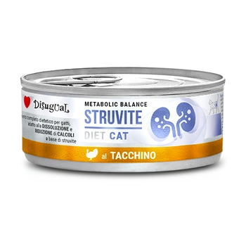 Disugual Veterinárne mokré krmivo pre mačky STRUVITE Morčacie (dospelé) 85 g