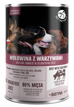 PetRepublic kúsky v omáčke s hovädzím mäsom a zeleninou 1250g