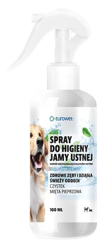 EUROWET ústny hygienický sprej s purge a mätou 100 ml