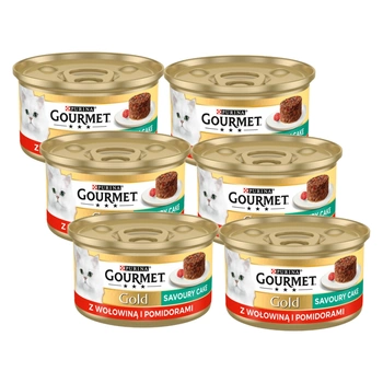 Purina Gourmet Gold hovädzie mäso v paradajkách 6x85g