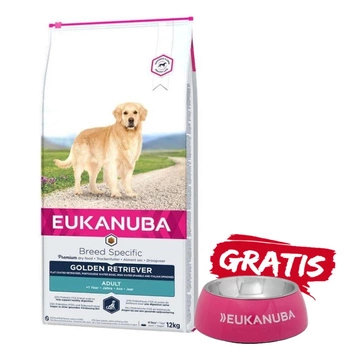 EUKANUBA Adult Golden Retriever 12kg + miska ZADARMO!