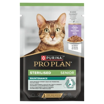 Purina Pro Plan Sterilised Senior s morkou pre mačky 85 g