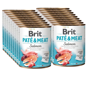 BRIT PATE & MEAT SALMON 18x800g