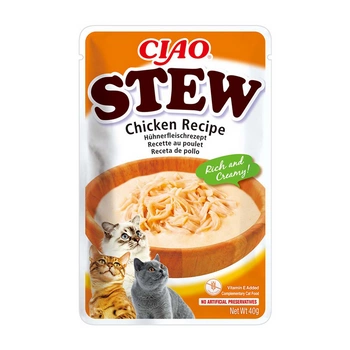 INABA Cat Ciao Stew - krémový kurací guláš pre mačky 40g