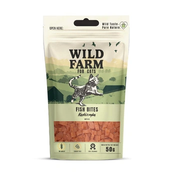 WILD FARM Fish bites 50 g mačacie pamlsky