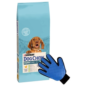 PURINA Dog Chow Puppy Chicken 14kg + Rukavice na česanie ZDARMA!
