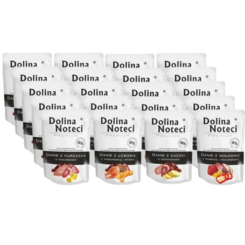 DOLINA NOTECI Mix príchutí 20x100g - mokré krmivo pre psov