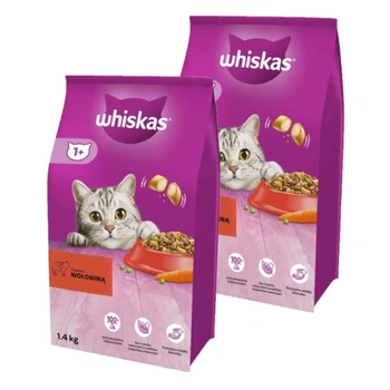 Whiskas Hovädzie 2x1,4 kg