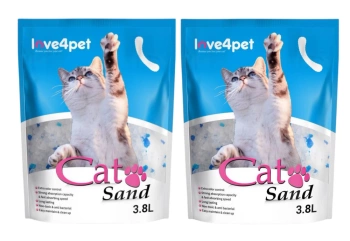 Silikónové podstielky pre mačky Cat Sand 2x3,8l