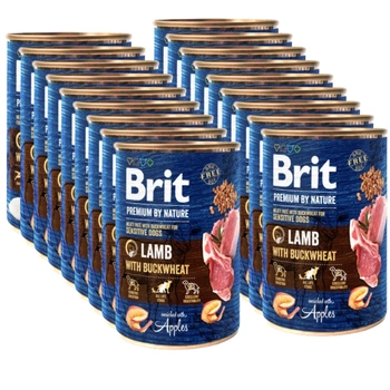 Brit Premium by Nature Lamb with Buckwheat 18x400g
