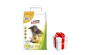 SUPER BENEK Corn Cat Natural 7L +  prekvapenie pre mačku ZDARMA