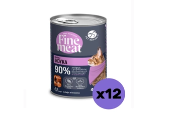 PetRepublic Fine Meat morčacie jedlo 12x400g pre mačky