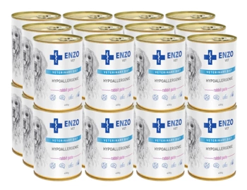 ENZO VET Hypoalergénna diéta s králikom pre psy 24x400g