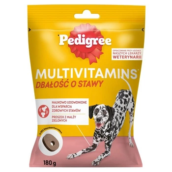 PEDIGREE Multivitamíny pre kĺby - doplnkové krmivo pre dospelých psov, kuracia príchuť 180 g