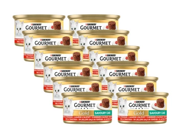 Purina Gourmet Gold hovädzie mäso v paradajkách 12x85g