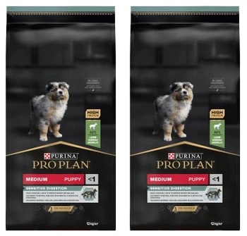 PRO PLAN Sensitive Digestion krmivo pre šteňatá s vysokým obsahom jahňacieho mäsa 2x12kg