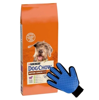 PURINA Dog Chow Mature Senior Lamb 14kg + Rukavice na česanie ZDARMA!