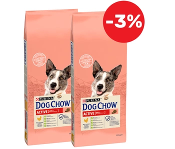 PURINA Dog Chow Adult Active Chicken 2x14kg -3%