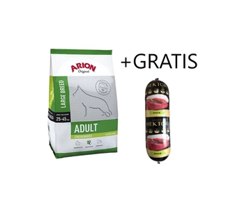 Arion Dog Original Adult Large Chicken Rice 12 kg + Prémiové krmivo pre psov Hektor kačacia tyčinka 900g GRATIS!!!