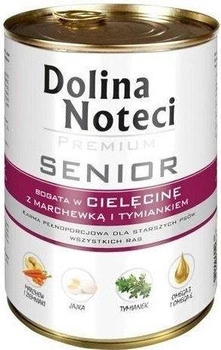 Dolina Noteci PREMIUM Senior bohatý na teľacie mäso, mrkvu a tymián 400g