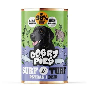 Dobré pes s pstruhom a diviakom 400g