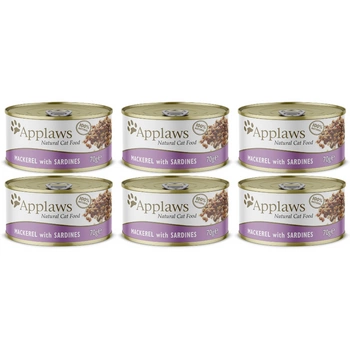 Applaws Cat Makrela a sardinky 6x70g