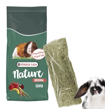 VERSELE-LAGA Cavia Nature Original 9kg + Malé seno 15l ZADARMO!