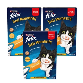 Felix Deli Moments Krémové mačacie maškrty s kuracím mäsom 12x10g