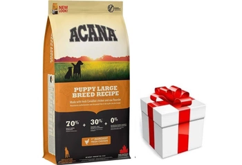 ACANA HERITAGE Puppy Large Breed 17kg + prekvapenie pre vášho psa ZDARMA