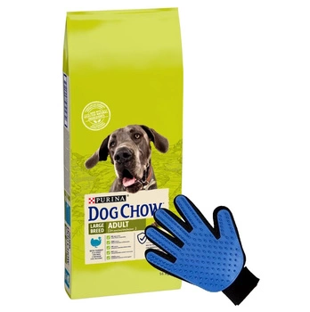 Purina Dog Chow Adult Large Breed Turkey 14 kg + Rukavice na česanie ZDARMA!