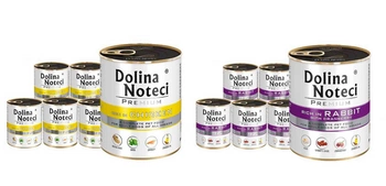 Dolina Noteci PREMIUM bohatá na kuracie mäso a králika s brusnicami 24x800g