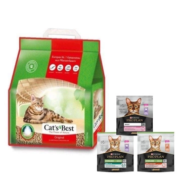 JRS Cat's Best Original Kočkolit 10 l + krmivo pre mačky 400g ZDARMA! (náhodná príchuť)