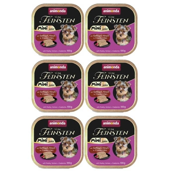 ANIMONDA Vom Feinsten mini hydina/jeleň 6x100g