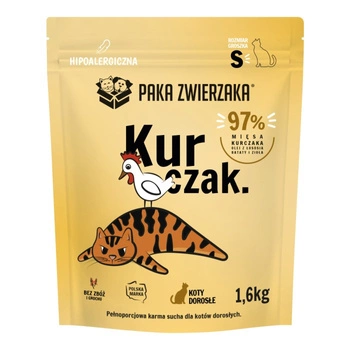 Paka Zwierzaka - Suché krmivo pre mačky a mačiatka "S" 1,6 kg