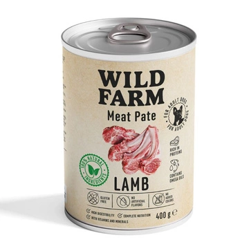 Wild Farm Pate Lamb 400g  bezlepkové krmivo pre psov