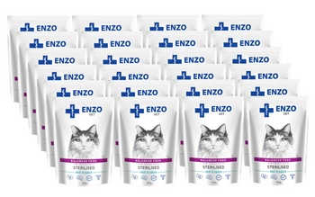 ENZO VET Sterilizované teľacie mäso v omáčke 24x100g